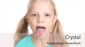  Presentation with pathology - Colorful presentation theme enhanced with logopedic probe for speech backdrop and a lemonade colored foreground