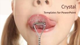  Presentation with pathology - Audience pleasing presentation consisting of logopedic probe for speech backdrop and a lemonade colored foreground