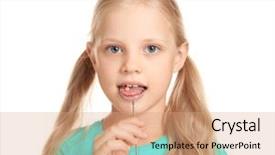  Presentation with pathology - Beautiful presentation featuring logopedic probe for speech backdrop and a coral colored foreground