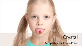  Presentation with pathology - Presentation theme featuring logopedic probe for speech background and a coral colored foreground