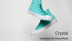  Presentation with sport blue - Slide set with  background and a  colored foreground