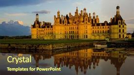  Presentation with centre d appel - Cool new PPT theme with loir-et-cher centre france backdrop and a tawny brown colored foreground