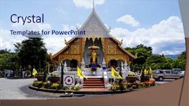  Presentation with lok - Presentation having lok molee chiang mai thailand background and a  colored foreground