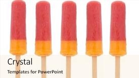  Presentation with lolly - Presentation theme having lolly pop - sorbet background and a lemonade colored foreground