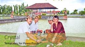  Presentation with hindu - Amazing presentation theme having lombok-february-1-young-hindu backdrop and a yellow colored foreground