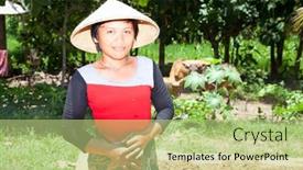  Presentation with indonesia culture - PPT theme consisting of lombok-indonesia-february-16-local background and a mint green colored foreground