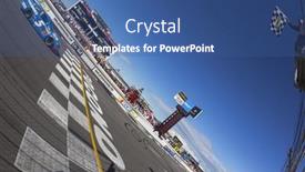  Presentation with raceway - Amazing PPT theme having lomg-pond-pa-aug-04 backdrop and a ocean colored foreground