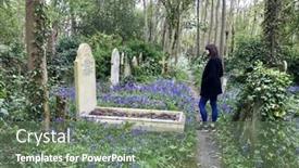  Presentation with resting place - Amazing presentation design having london-april-23-2017 backdrop and a ocean colored foreground
