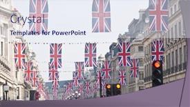  Presentation with westminster - PPT layouts featuring london-april-24-london-hangs background and a sky blue colored foreground