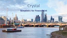  Presentation with paul - PPT layouts with london at sunset with st paul cathedral blackfriars bridge and the city of london background and a sky blue colored foreground