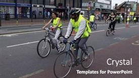  Presentation with free family - Presentation theme featuring london-aug-21-mayor background and a dark gray colored foreground