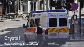  Presentation with third - Slides enhanced with london-august-09-clapham-junction background and a  colored foreground