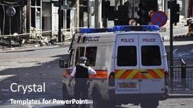  Presentation with third - Slides with london-august-09-clapham-junction background and a dark gray colored foreground