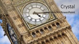  Presentation with london - Amazing presentation design having london big ben over blue backdrop and a coral colored foreground