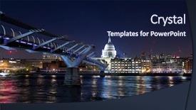  Presentation with paul - Colorful slides enhanced with london cityscape showing illuminated bar backdrop and a navy blue colored foreground