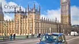  Presentation with parliament westminster london england - Audience pleasing PPT theme consisting of london-dec-21-a-famous backdrop and a light blue colored foreground