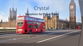  Presentation with crossing bridge - Cool new PPT layouts with red squirrel on and in a sledge backdrop and a coral colored foreground