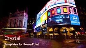  Presentation with circus - Slide deck enhanced with london-england-feb-13-famous background and a wine colored foreground