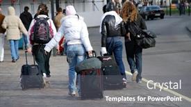  Presentation with world travel - 