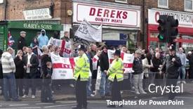  Presentation with mosque - Presentation with london-feb-12-english-defence background and a dark gray colored foreground