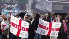  Presentation with mosque - Presentation design with london-feb-12-english-defence background and a gray colored foreground