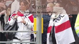  Presentation with mosque - Presentation theme with london-feb-12-english-defence background and a coral colored foreground