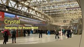  Presentation with passengers services - Amazing PPT layouts having london-february-17-2017-passengers backdrop and a tawny brown colored foreground