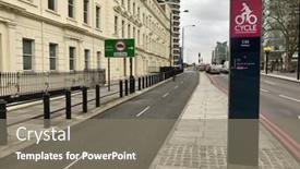  Presentation with cycle safety - PPT layouts consisting of london-february-3-2017-south background and a gray colored foreground