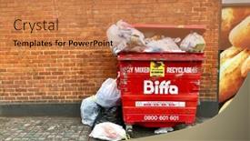  Presentation with recyclable - Cool new presentation with london-february-5-2018-overflowing backdrop and a coral colored foreground