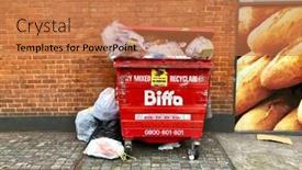  Presentation with waste - Amazing slide deck having london-february-5-2018-recycled backdrop and a coral colored foreground