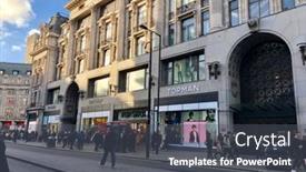  Presentation with circus - Theme featuring london-february-7-2018-topshop background and a dark gray colored foreground