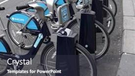  Presentation with traffic congestion - Amazing slide deck having london-january-3-row backdrop and a tawny brown colored foreground