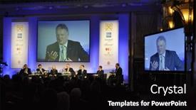  Presentation with congress - Theme having london-january-30-conference background and a black colored foreground