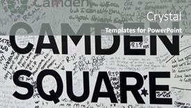  Presentation with tribute - Presentation theme enhanced with london-july-27-her-fans background and a gray colored foreground