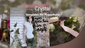  Presentation with tribute - Slides with london-july-27-her-fans background and a gray colored foreground