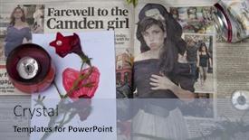  Presentation with tribute - Audience pleasing PPT theme consisting of london-july-27-her-fans backdrop and a light blue colored foreground