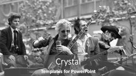  Presentation with music rock roll - Beautiful presentation featuring london-may-15-rockabilly-band backdrop and a dark gray colored foreground