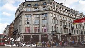  Presentation with circus - PPT theme with london-may-21-people-crossing background and a dark gray colored foreground