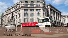  Presentation with circus - Slide set consisting of london-may-21-typical-london background and a coral colored foreground