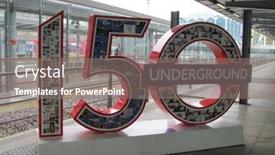  Presentation with london underground - Presentation theme enhanced with london-may-23-londons-famous background and a gray colored foreground