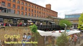  Presentation with venue - Theme having london-may-8-dingwalls background and a violet colored foreground