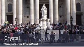  Presentation with protest - Slide deck consisting of london-oct-23-anti-capitalist background and a tawny brown colored foreground