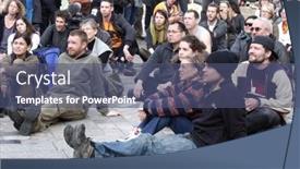  Presentation with cities - Audience pleasing slide deck consisting of london-oct-23-anti-capitalist backdrop and a ocean colored foreground