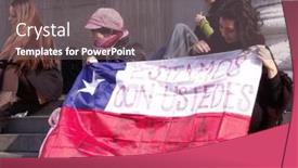  Presentation with cities - Slide deck enhanced with london-oct-23-anti-capitalist background and a gray colored foreground