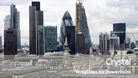  Presentation with paul - Beautiful presentation design featuring businis - london panorama from st paul backdrop and a gray colored foreground