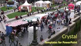  Presentation with celebrations - Amazing theme having london-sept-11-crowds-enjoying backdrop and a  colored foreground