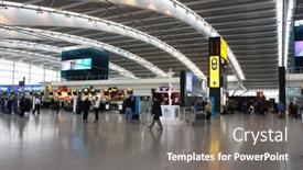  Presentation with departure - Slides featuring london-september-24-inside-heathrow background and a gray colored foreground