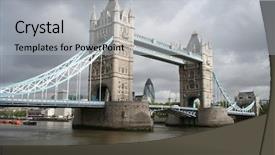  Presentation with tower of london - Beautiful presentation theme featuring london skyline 30 st mary backdrop and a  colored foreground