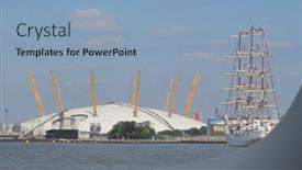  Presentation with sailing ship - Slide set featuring london-uk-10th-september-2014 background and a light blue colored foreground