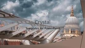  Presentation with steel bridge - Theme with london-uk-7-27-18 background and a light gray colored foreground